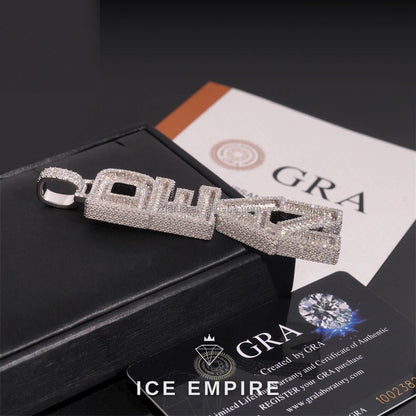 Iced Out Baguette Gold Plated Pendant