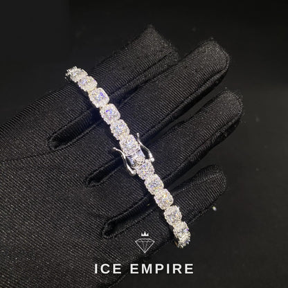 Iced Out 925 Silver Moissanite Cuban Chain