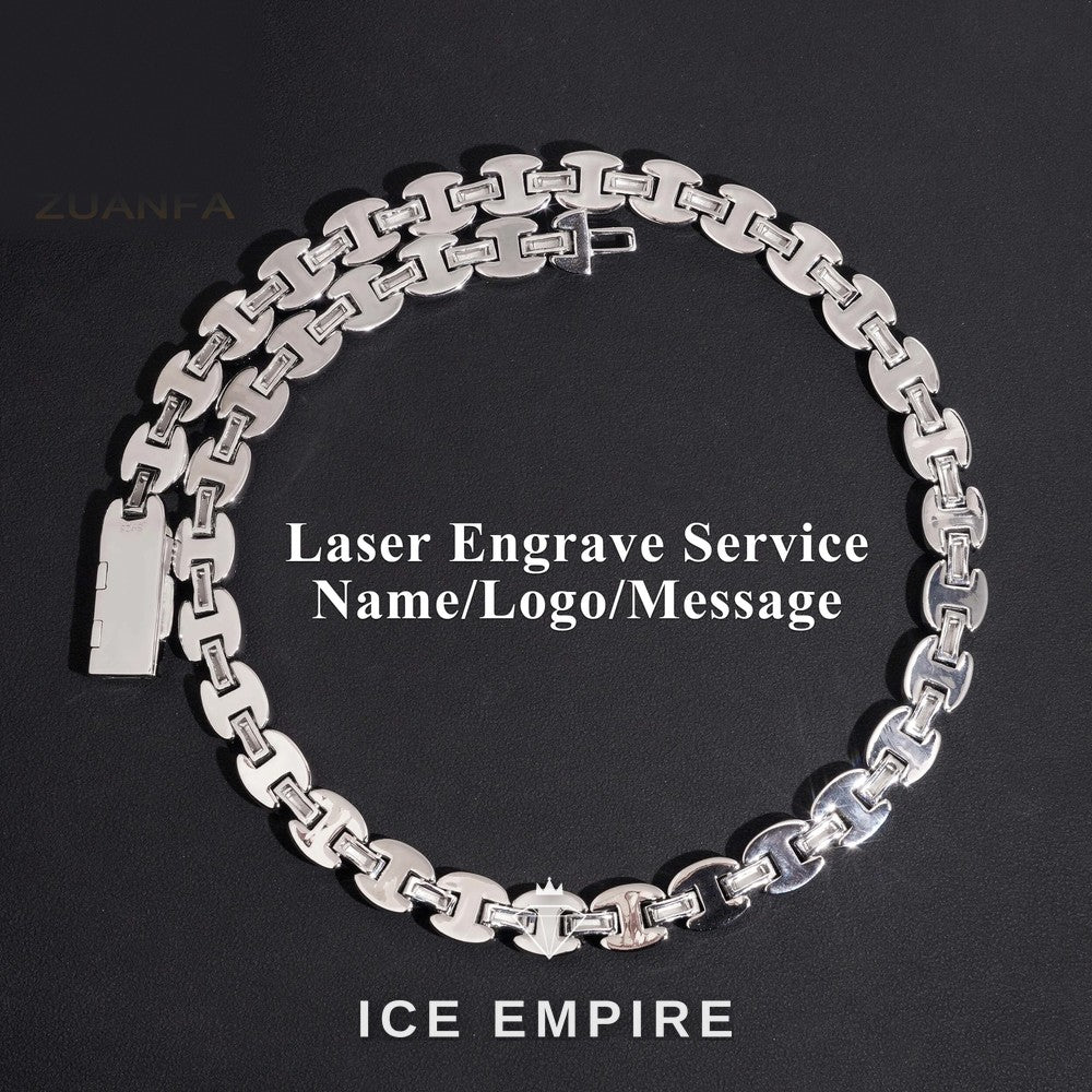Iced Out Rose Gold Plated Moissanite Cuban Chain
