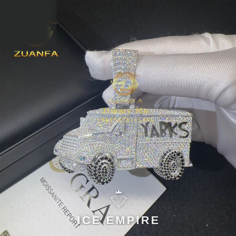 Iced Out 925 Silver Pendant