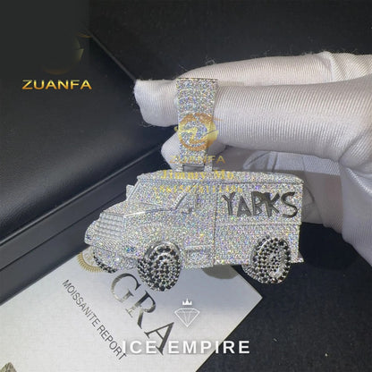 Iced Out 925 Silver Pendant