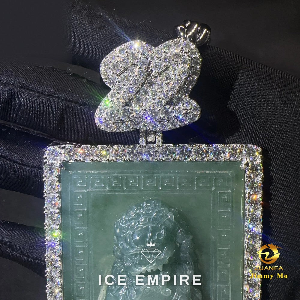 Iced Out 925 Silver Moissanite Pendant