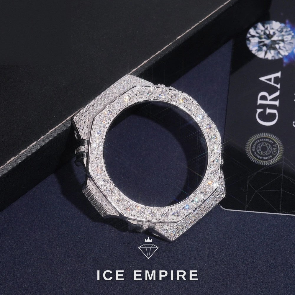 Iced Out 925 Silver Moissanite Watch