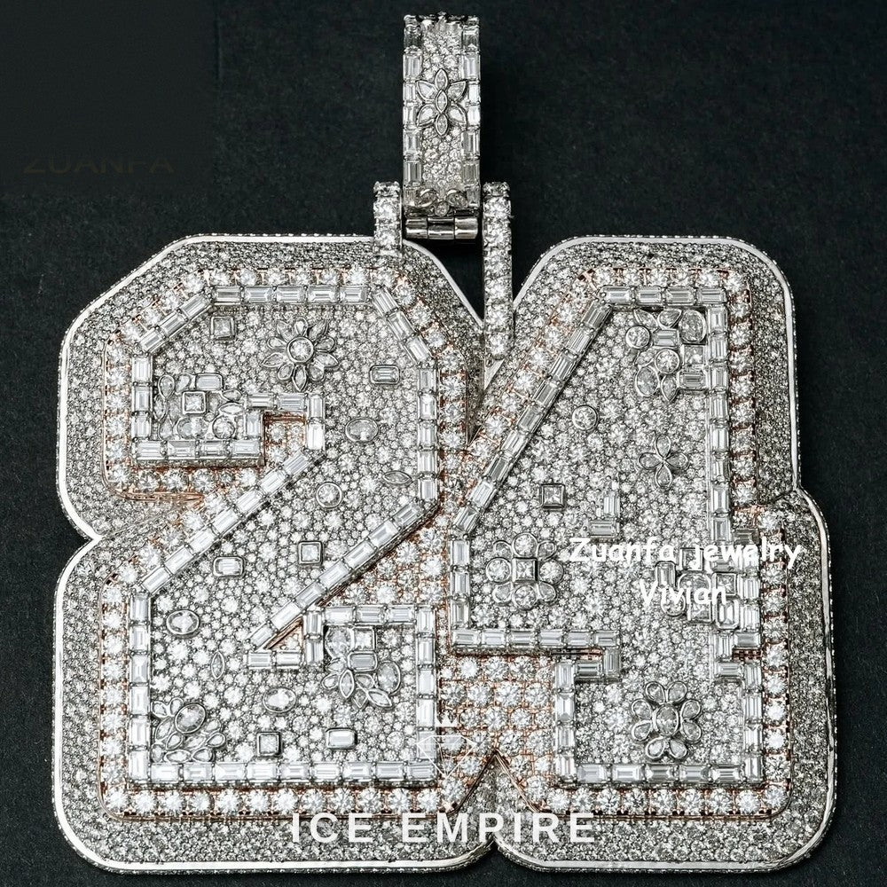 Iced Out 925 Silver Pendant