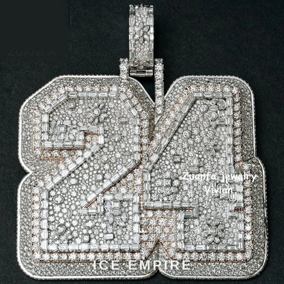 Iced Out 925 Silver Pendant