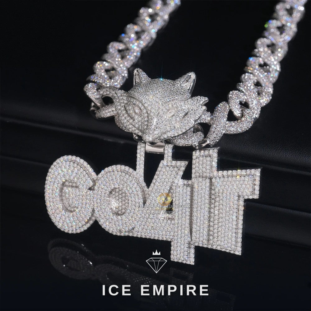 Iced Out 925 Silver Pendant