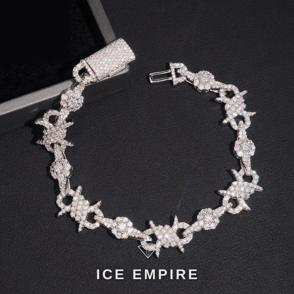Iced Out 925 Silver Moissanite Cuban Chain