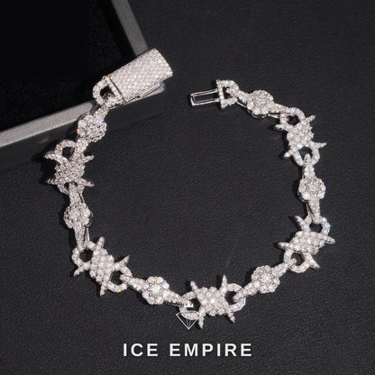 Iced Out 925 Silver Moissanite Cuban Chain
