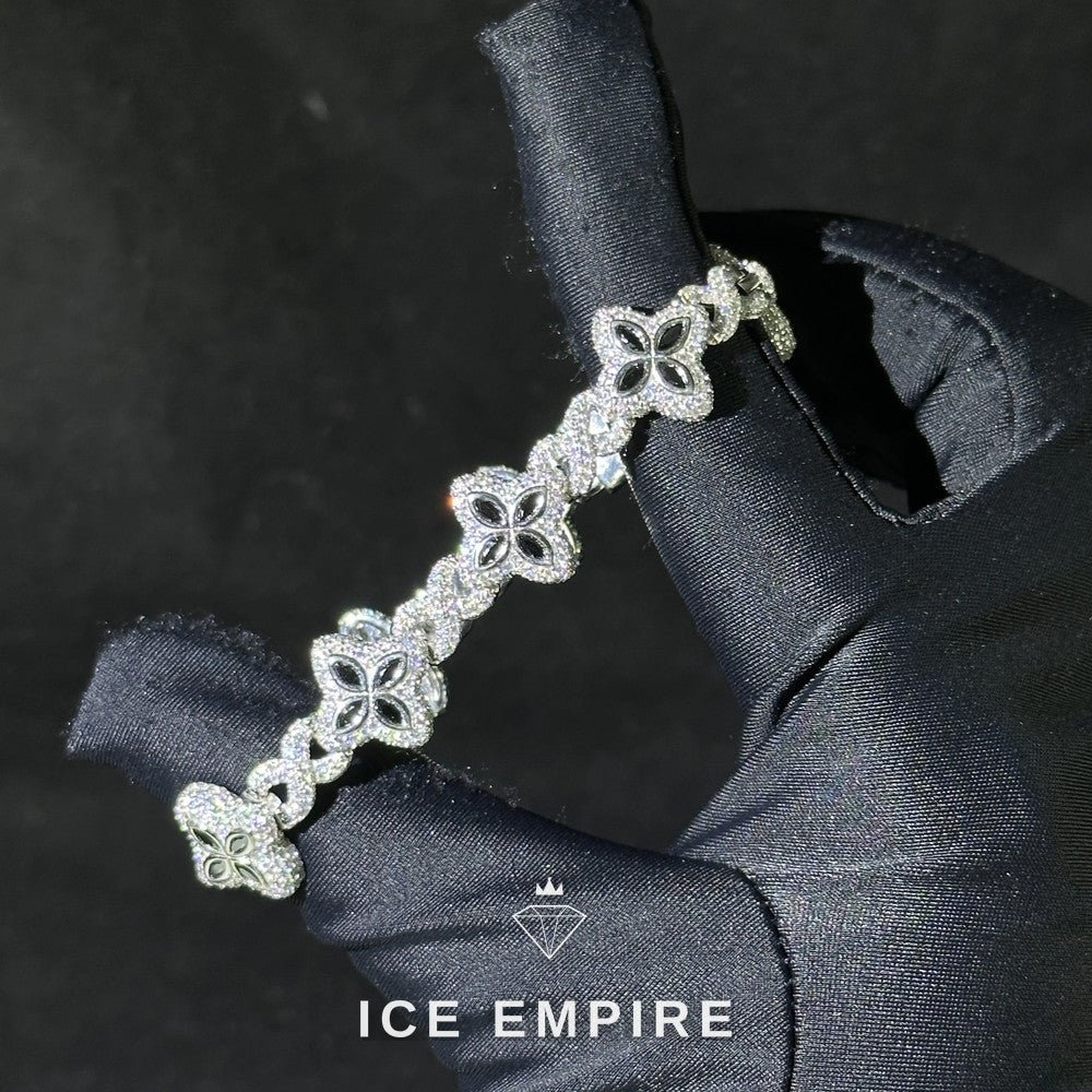 Iced Out Rose Gold Plated Moissanite Cuban Chain