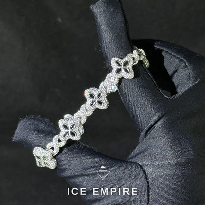 Iced Out Rose Gold Plated Moissanite Cuban Chain