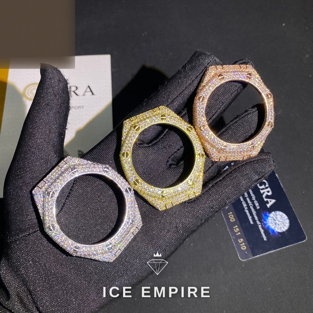 Iced Out 925 Silver Moissanite Watch