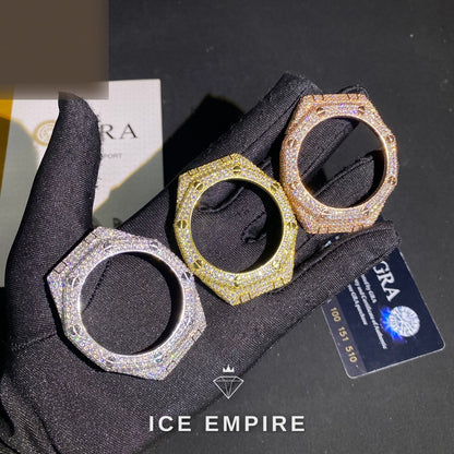 Iced Out 925 Silver Moissanite Watch
