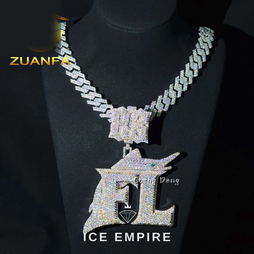 Iced Out Baguette Rose Gold Plated Cuban Chain