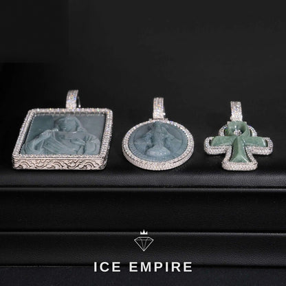 Iced Out Cross 925 Silver Moissanite Pendant