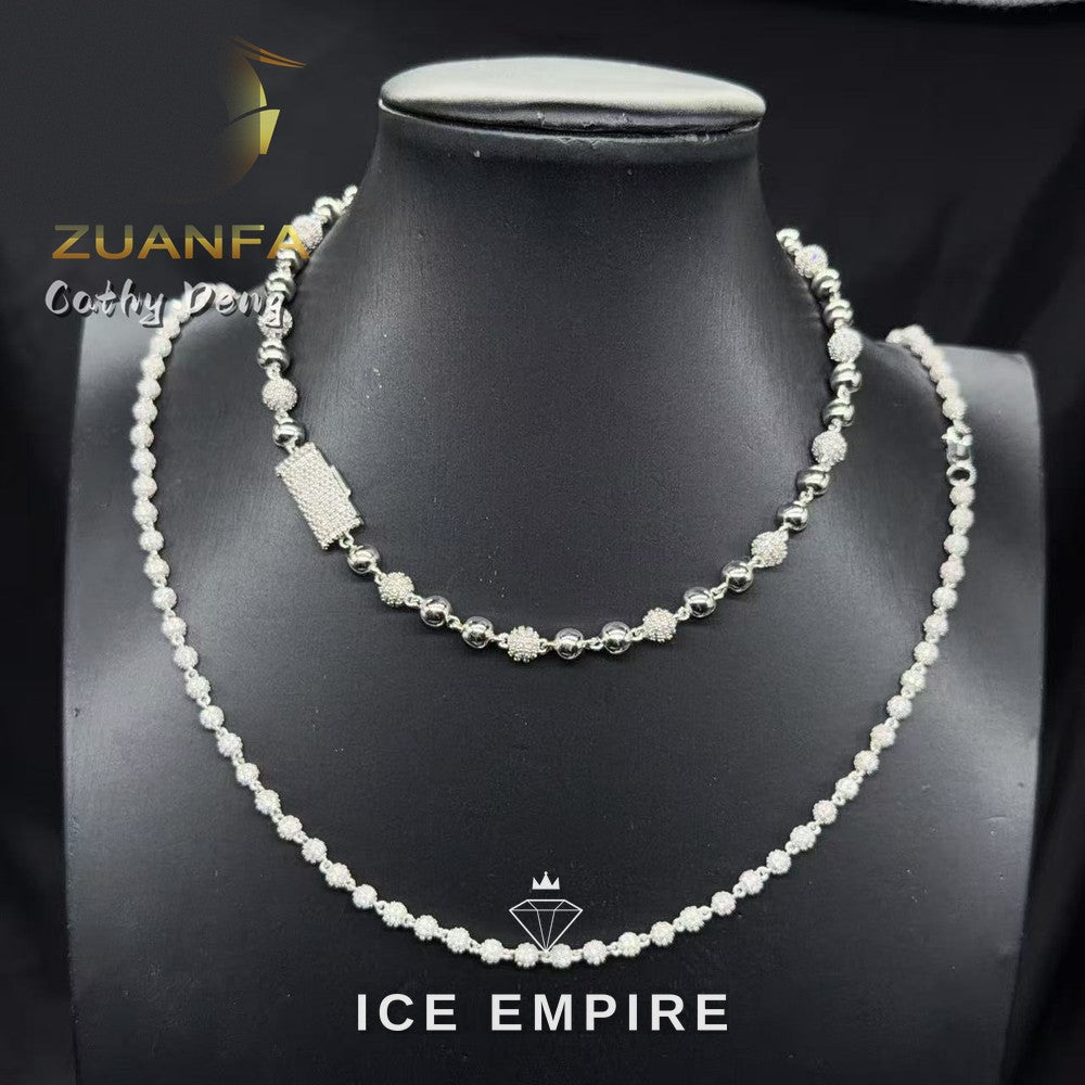 Iced Out Rose Gold Plated Moissanite Cuban Chain