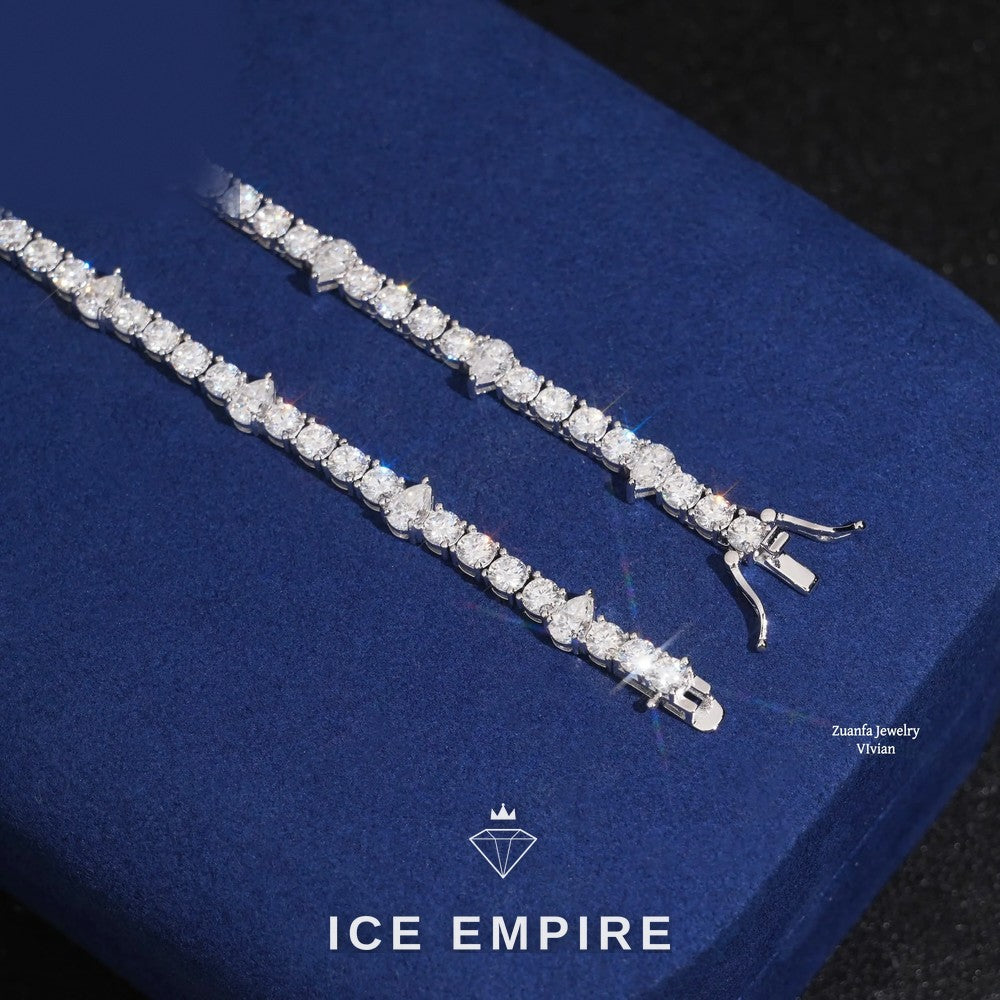Iced Out Rose Gold Plated Moissanite Cuban Chain