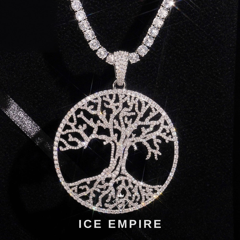 Iced Out Rose Gold Plated Moissanite Pendant