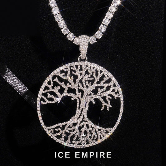 Iced Out Rose Gold Plated Moissanite Pendant
