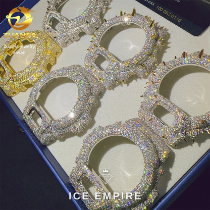 Iced Out 925 Silver Moissanite Watch