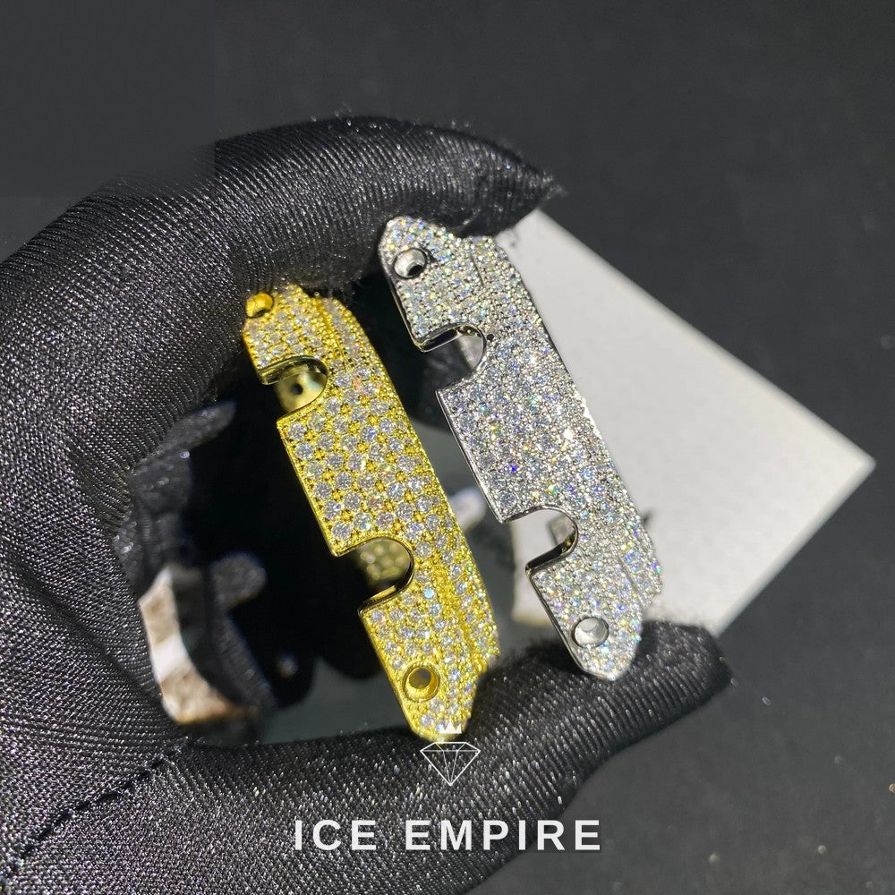 Iced Out 925 Silver Moissanite Watch