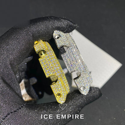 Iced Out 925 Silver Moissanite Watch
