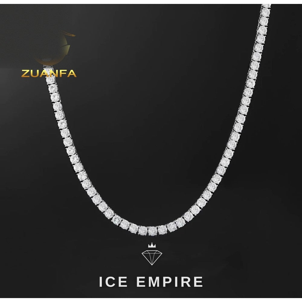 Iced Out Rose Gold Plated Moissanite Pendant