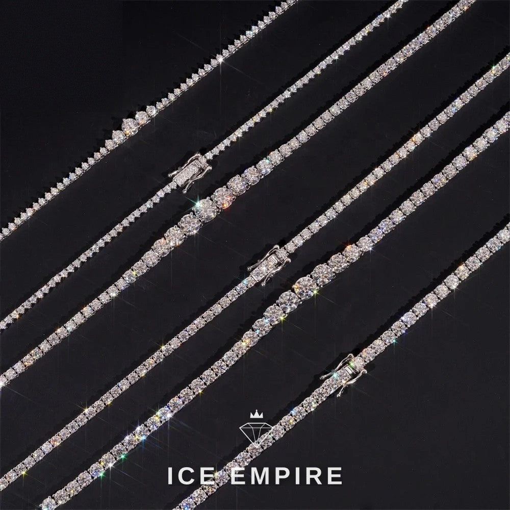 Iced Out Rose Gold Plated Moissanite Cuban Chain
