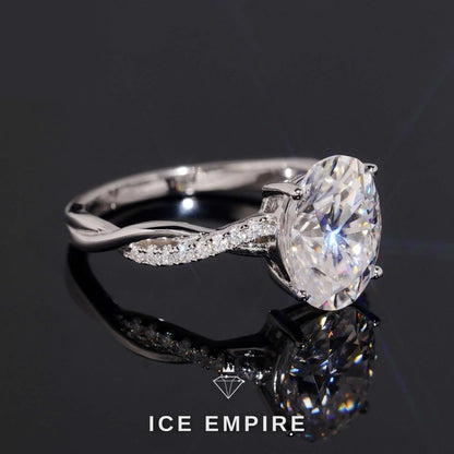 Iced Out Gold Plated Moissanite Wedding Band