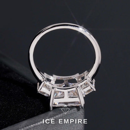 Iced Out Gold Plated Moissanite Wedding Band