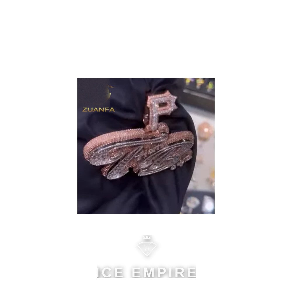 Iced Out Baguette Rose Gold Plated Cuban Chain