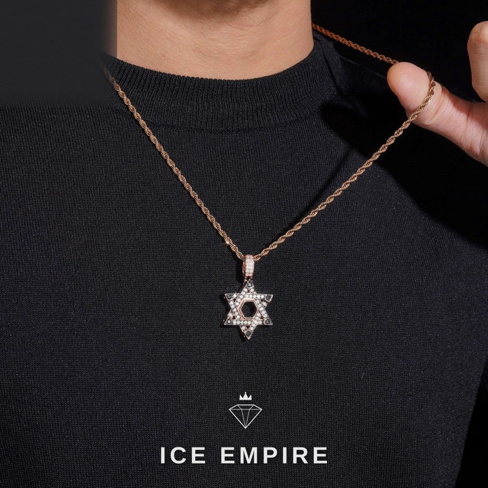 Iced Out Baguette 925 Silver Moissanite Pendant