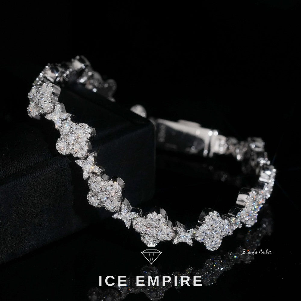 Iced Out Gold Plated Moissanite Cuban Chain
