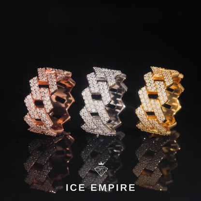 Iced Out Rose Gold Plated Moissanite Cuban Chain