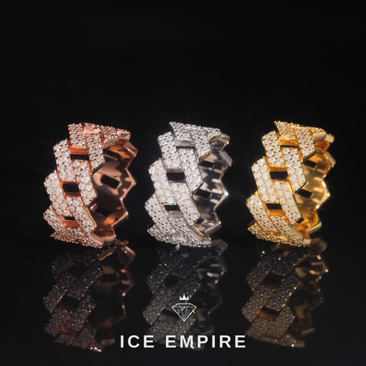 Iced Out Rose Gold Plated Moissanite Cuban Chain