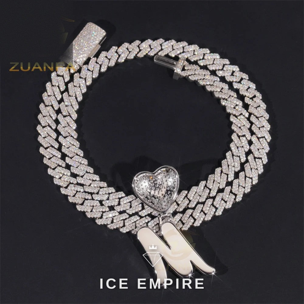 Iced Out Baguette Rose Gold Plated Cuban Chain