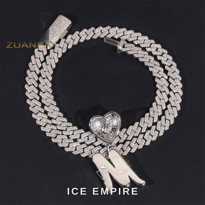 Iced Out Baguette Rose Gold Plated Cuban Chain