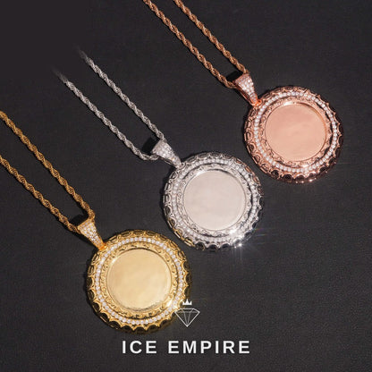 Iced Out 925 Silver Moissanite Pendant