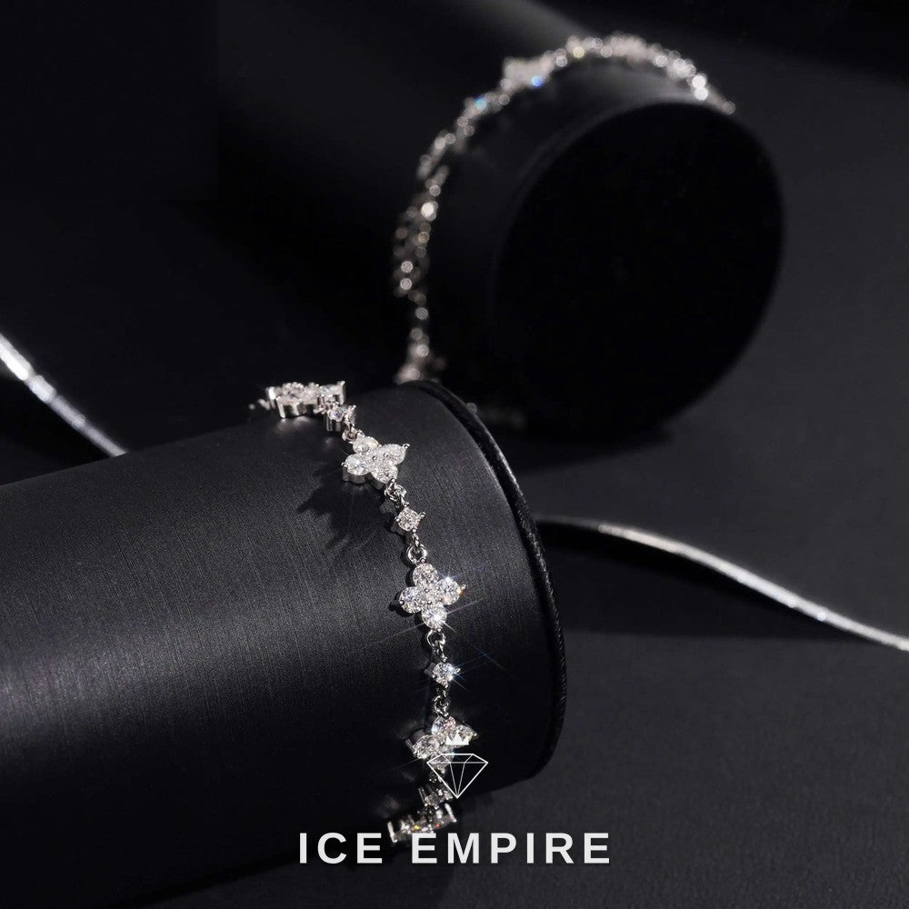 Iced Out 925 Silver Moissanite Bracelet