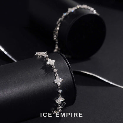 Iced Out 925 Silver Moissanite Bracelet