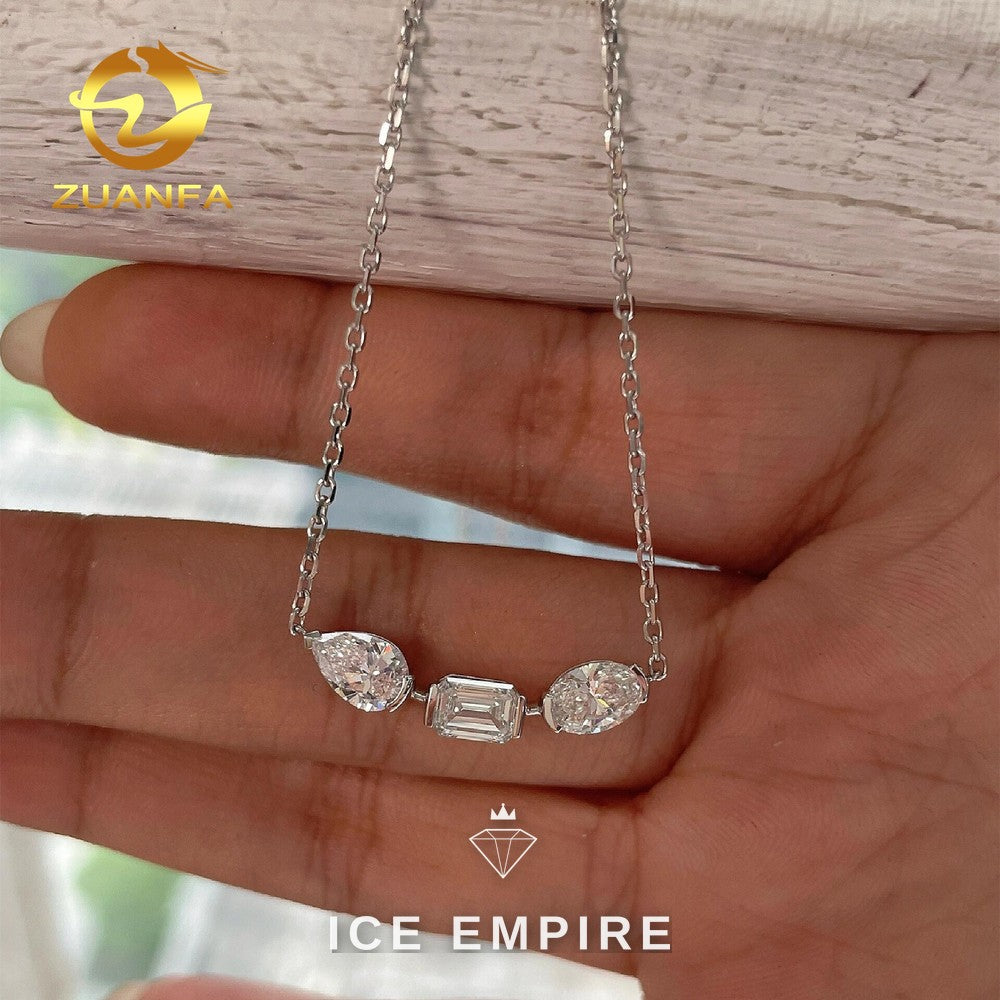 Iced Out 10K Gold Lab Grown Diamond Chain