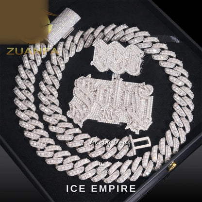 Iced Out Rose Gold Plated Pendant