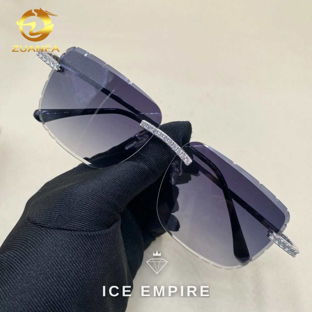 Iced Out 925 Silver Glasses
