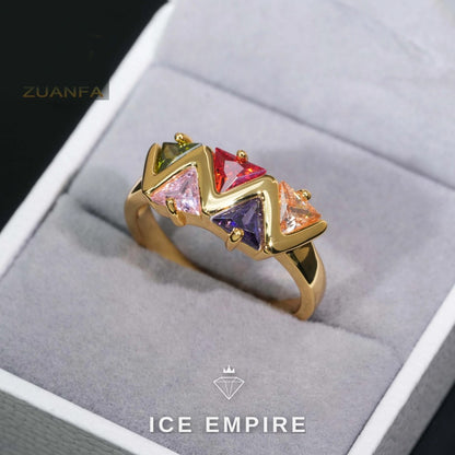 Iced Out 925 Silver Moissanite Ring