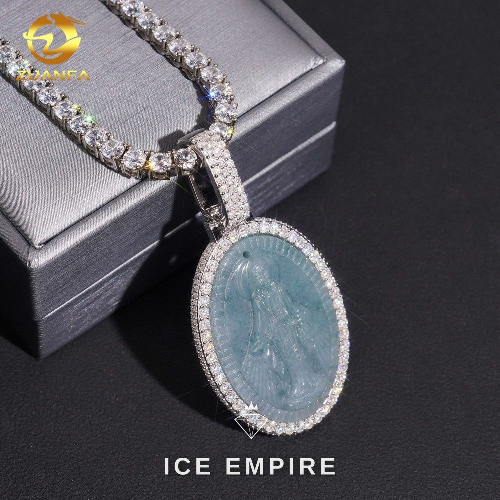 Iced Out 925 Silver Moissanite Pendant