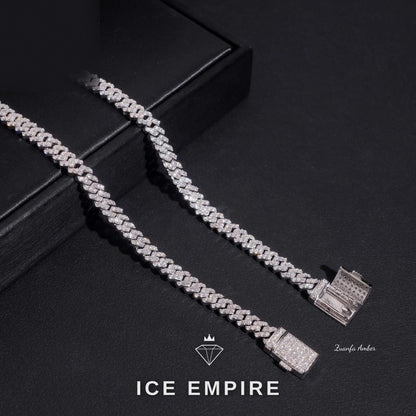 Iced Out 14K Gold Lab Grown Diamond Cuban Chain