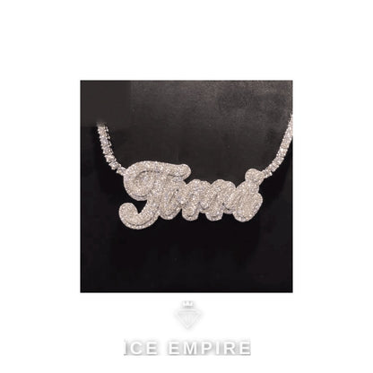 Iced Out Rose Gold Plated Cuban Chain