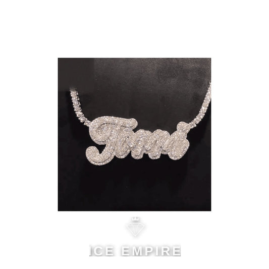 Iced Out Rose Gold Plated Cuban Chain