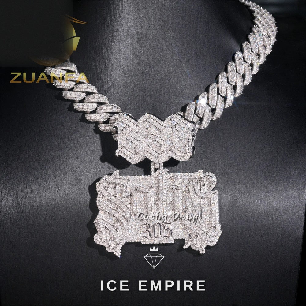 Iced Out Rose Gold Plated Pendant