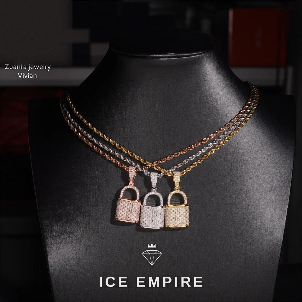Iced Out 925 Silver Moissanite Pendant