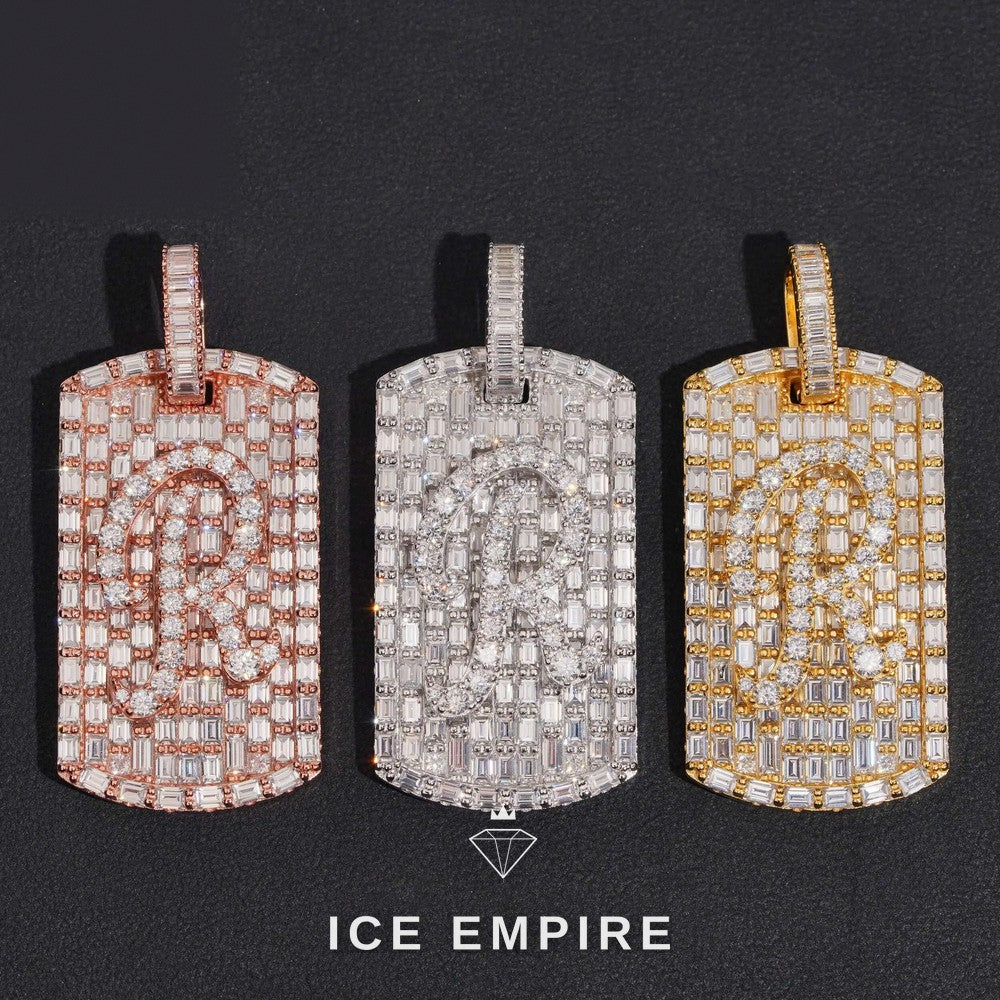Iced Out Gold Plated Moissanite Pendant